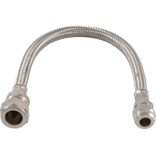 BPE RVS flexibele slang 35cm 15mm knel x 10mm knel