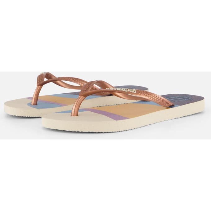 Havaianas Havaianas Slim Pallette Glow Slippers beige Rubber