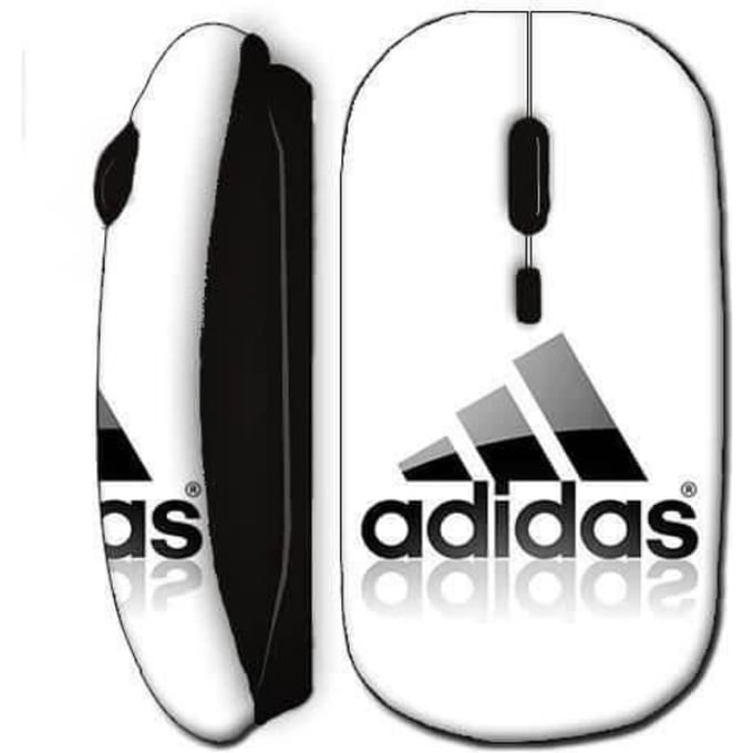 Souris sans fil logo adidas noire