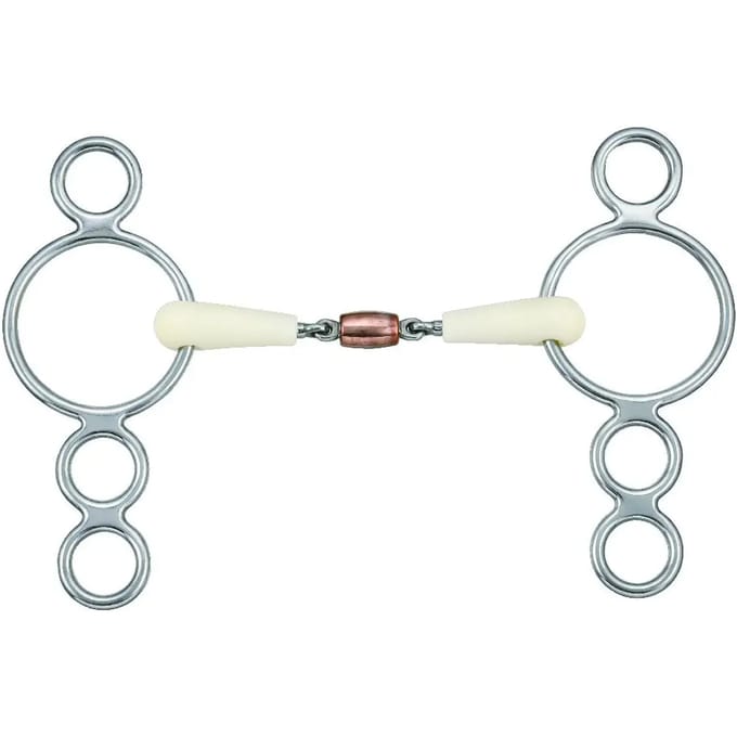 Pessoa dubbelgebroken paardenbit Soyo Happy Mouth 4