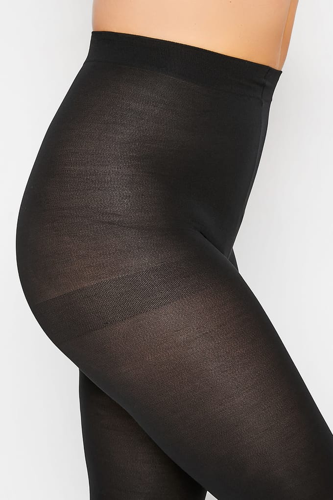 Yours 120 Denier Panty In Zwartsize 56-60