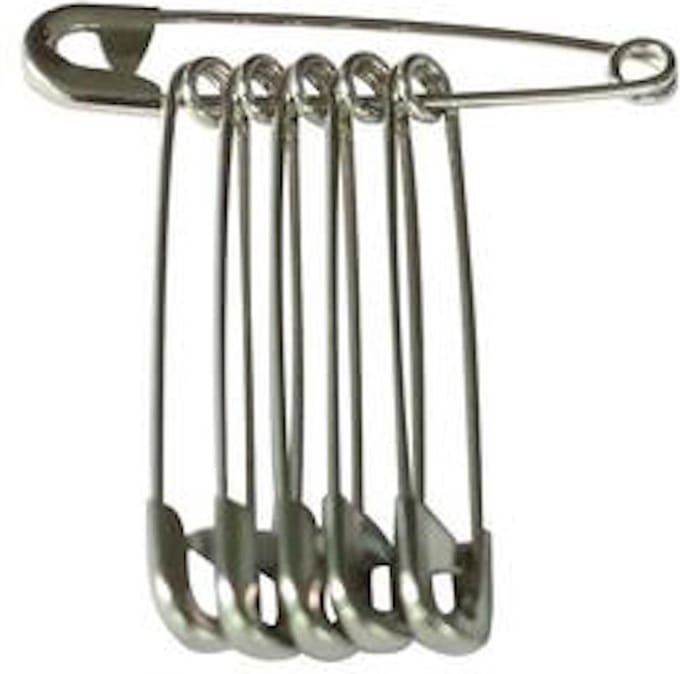 Finnacle - "12-stks Zilverkleurige Veiligheidsspeldjes (5cm) - Multifunctioneel Naai Accessoire - Universele Set"