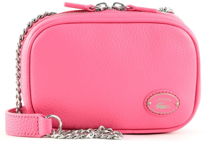 LACOSTE Schoudertas Origin Croc Square Crossover Bag Reseda Roze
