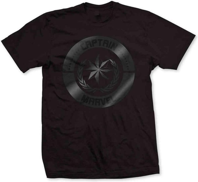 Marvel Captain Marvel Heren Tshirt -S- Silver Circle Zwart