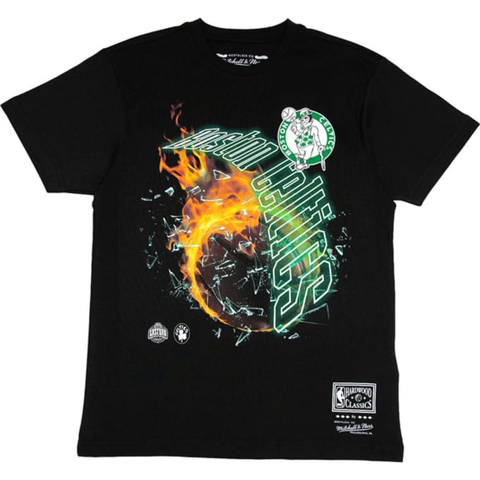 Mitchell And Ness Boston Celtics Hwc Blaze T-shirt Zwart