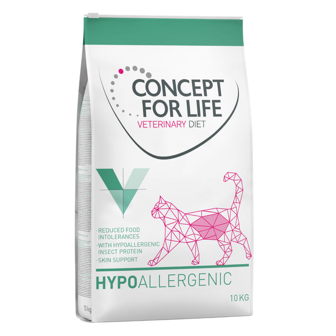 10 kg  Hypoallergenic Insect Concept for Life Veterinary Diet Kattenvoer