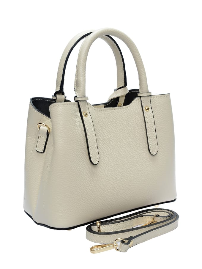Anna Luchini Beige Rundleer Tas