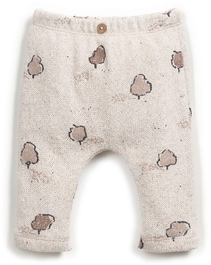 PLAY UP Printed Leggings Jersey Nb Broeken Unisex - Creme - Maat 68