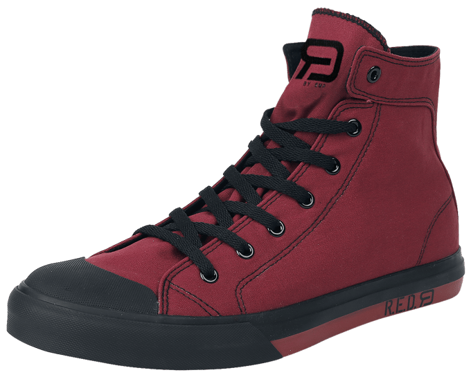 R.E.D. by EMP - Rockabilly Hoge sneakers - Walk The Line - EU36 tot EU40 - rood