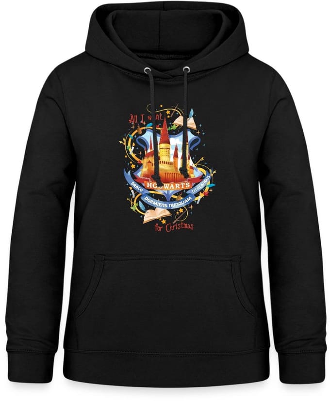 Harry Potter Hogwarts Voor Kerstmis Hoodie Dames