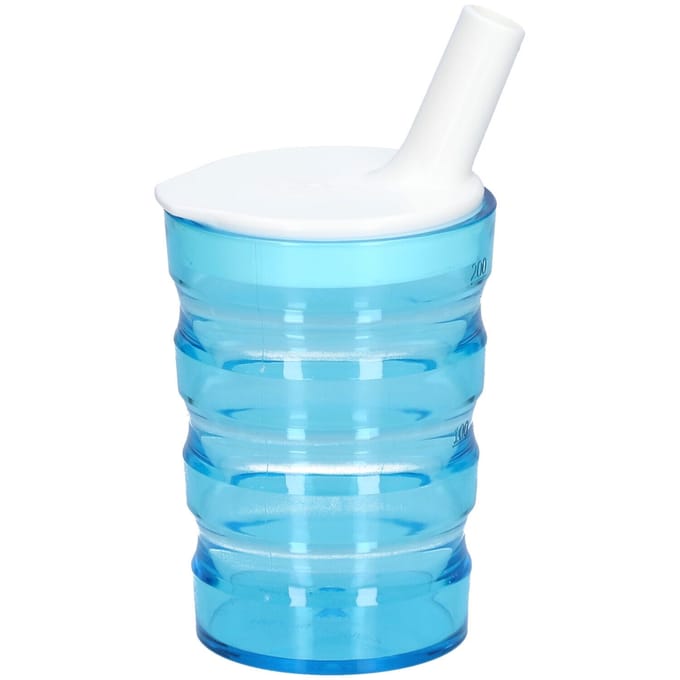 SUNDO gegroefde niet-lekkende beker 200 ml blauw 1 Overige