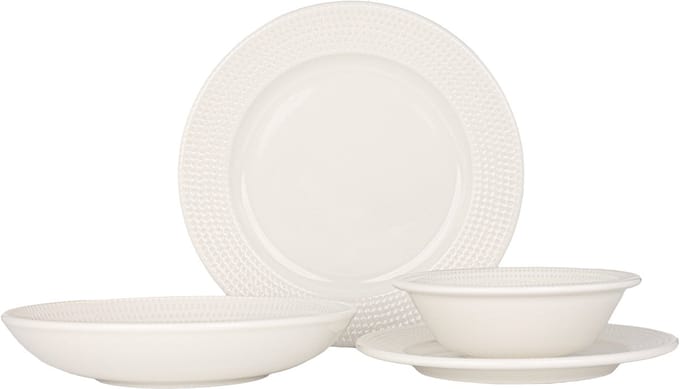 Bonna Serviesset - Pure Dot - 24 delig - 6 persoons - Porselein