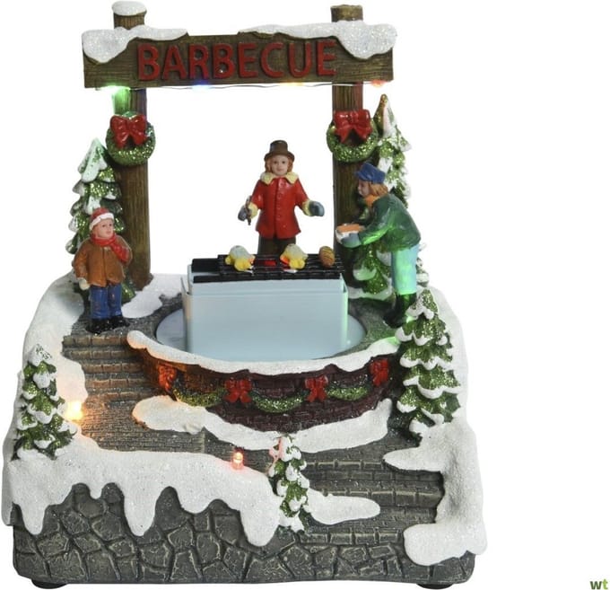 LED CAROUSSEL OP BATTERIJ 16X14x18 CM MULTI KERST LUMINEO