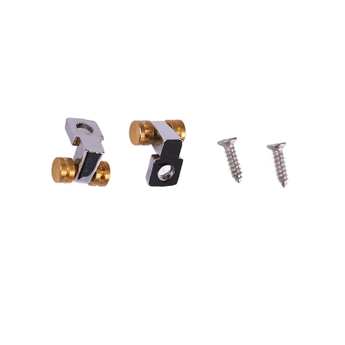 2 STUKS Elektrische Gitaar Roller String Tree Messing Zinklegering Roller String Guide Retainer voor Bas