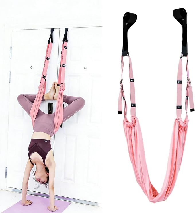 Yoga Stretchband en Deurhangband voor Flexibiliteit en Balansoefeningen