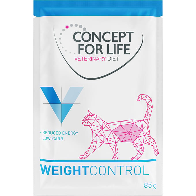 Concept for Life Veterinary Diet Weight Control Kattenvoer - 12 x 85 g