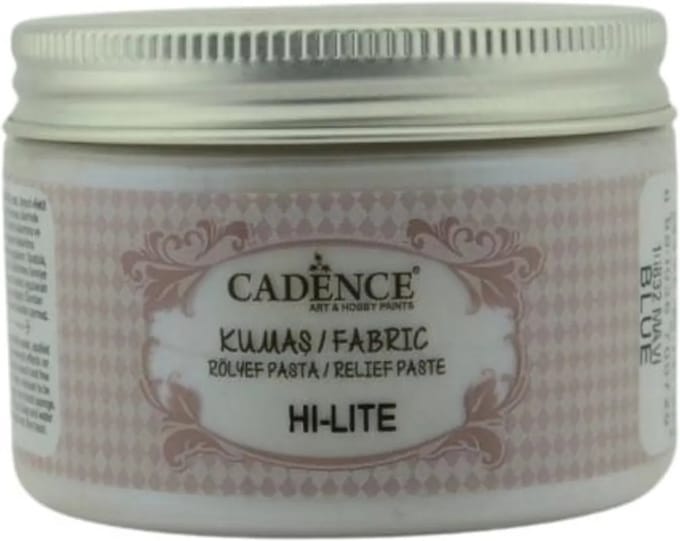Cadence Textiel Hi Lite Metallic Relief Pasta 150 ml Blauw