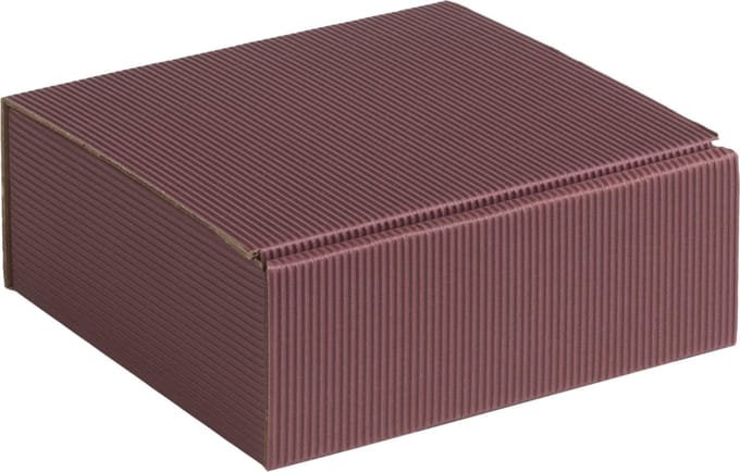 Geschenkdoos ribbelkarton 15x14x5,5cm BORDEAUX (100 stuks)