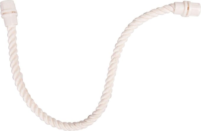 Flamingo - Vogel Zitstok Perch Rope Flexible Forma - Wit - S - 1.4 x 1.4 x 57 cm