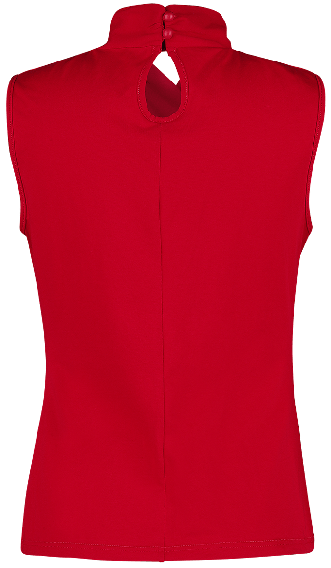 Banned Retro - Rockabilly Top - Hey Jude Top - M - voor Vrouwen - rood