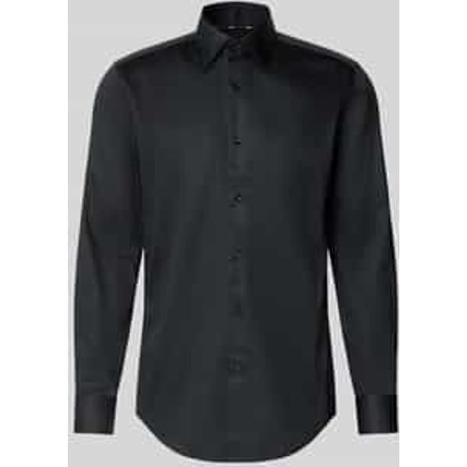 Slim fit zakelijk overhemd van puur katoen, model 'HANK'