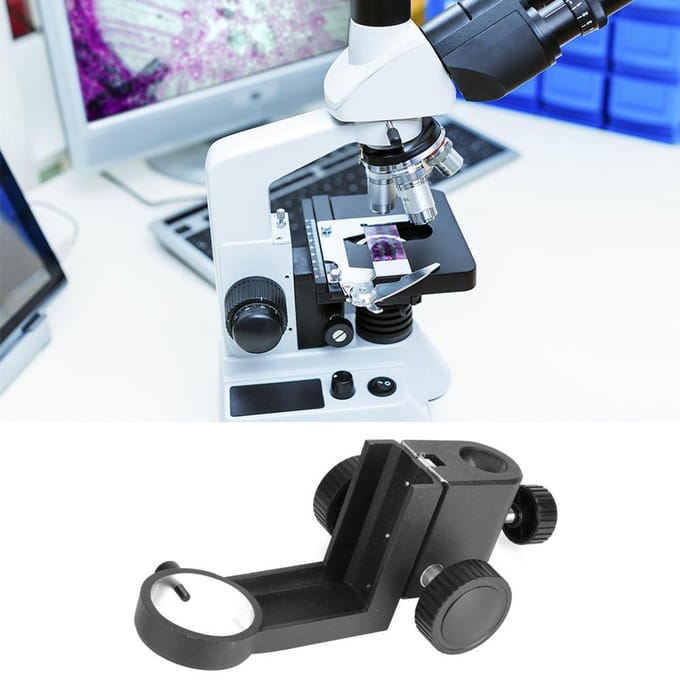 Support de Microscope Stéréoscopique XDC 10A Diamètre 50mm Support de Mise au Point Accessoire gray