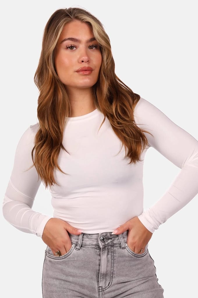 Getdrezzed Top - Maat: L - Basic travel body wit