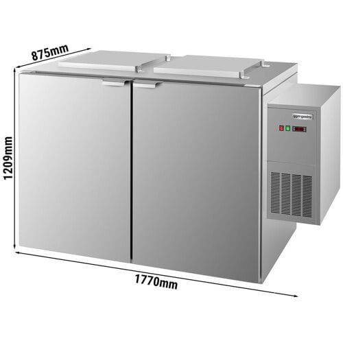 GGM Gastro Nass-Abfallkühler - 2x 120 oder 2x 240 Liter - Aggregat Rechts