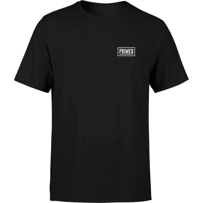 Primed Chest Logo T-Shirt - Black - 5XL