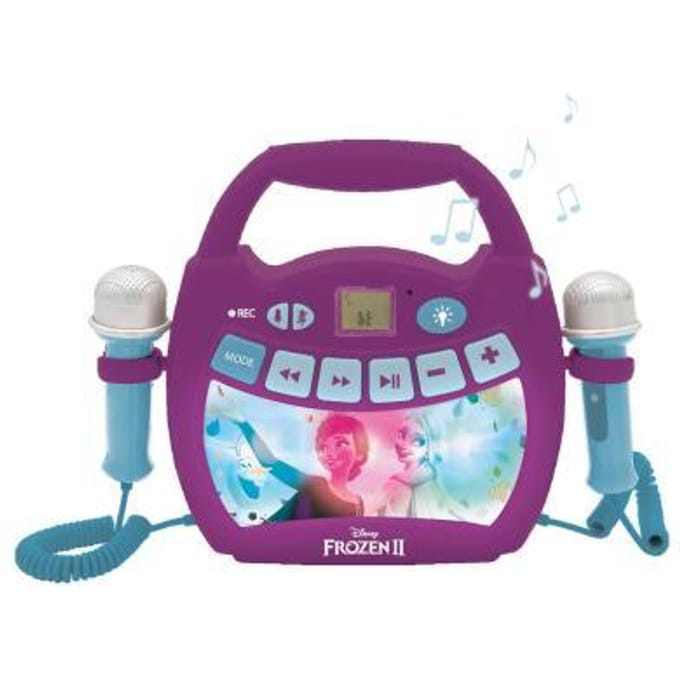 Lexibook Frozen 2 bluetooth karaokespeler met 2 microfoons