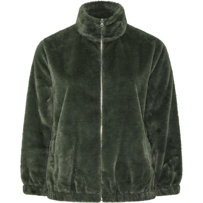 Yours Kakigroene Fleece Met Colhals Size 54-56