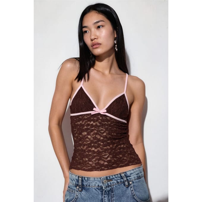 Fitted Cut-out Cami Top