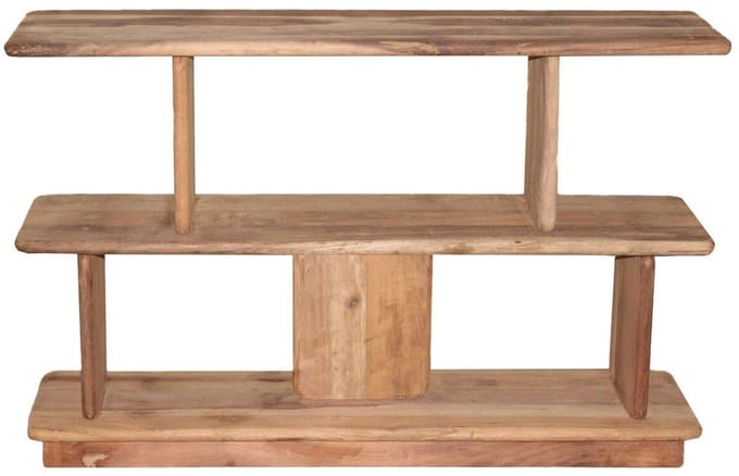 Pomax Matteo rek 122x30cm H78cm naturel