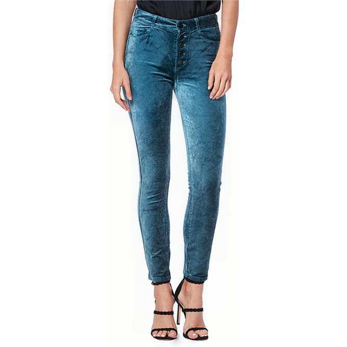 PAIGE Hoxton Ankle Peg Exposed Btn Atlantic Maat: W23 | Slim Jeans Outlet | Dames | Blauw