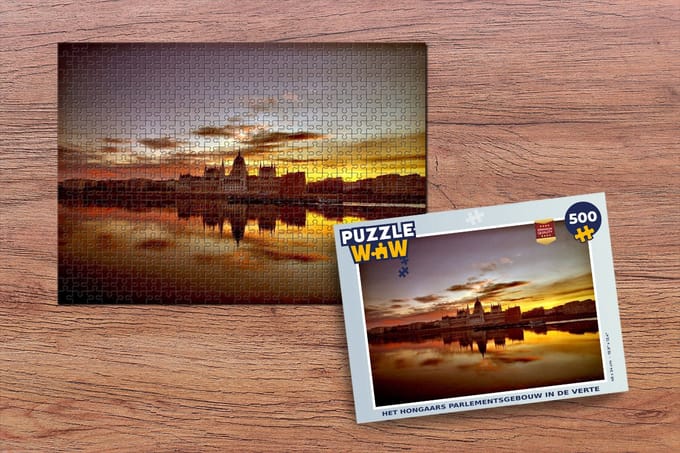 Puzzel Het Hongaars parlementsgebouw in de verte - Legpuzzel - Puzzel 500 stukjes