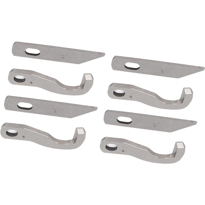 8 Stuks Lockmachine Mes Sterk Duurzaam Metaal Nauwkeurige Hoek Eenvoudige Installatie Overlock Mes voor 925D 929D 935D 1034D PL1500 gray