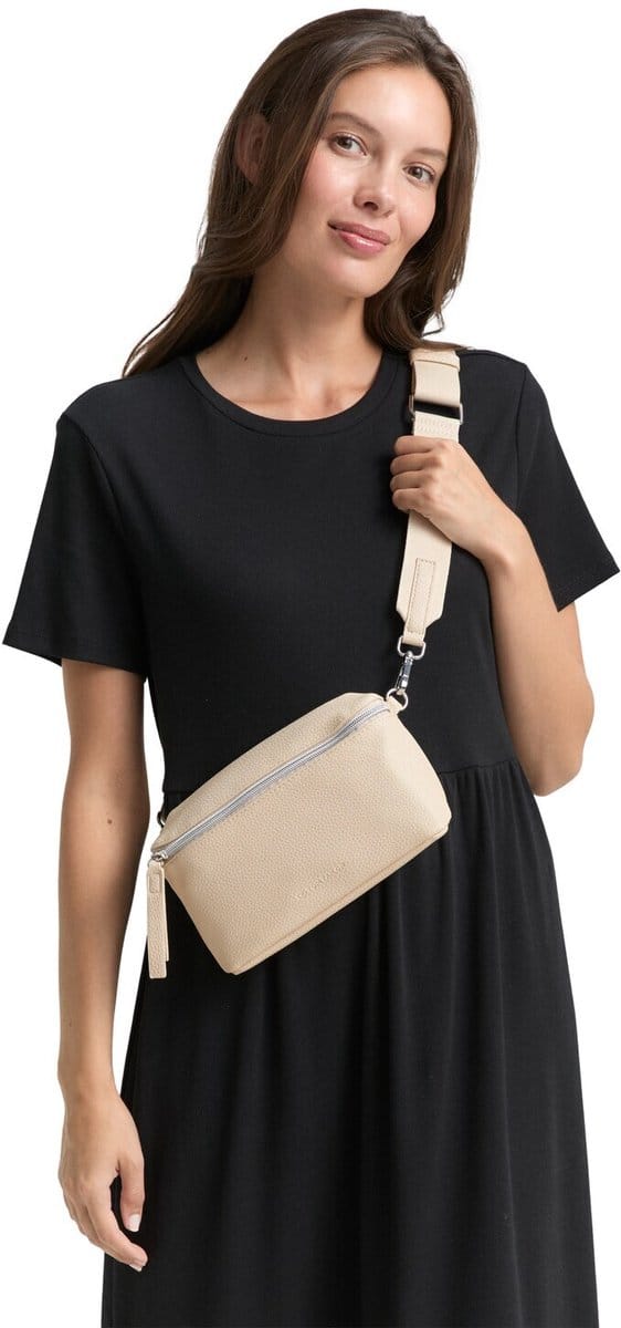 Tom Tailor - TTORLA kunstlederen riemtas - Maat ONESIZE - off white / off white