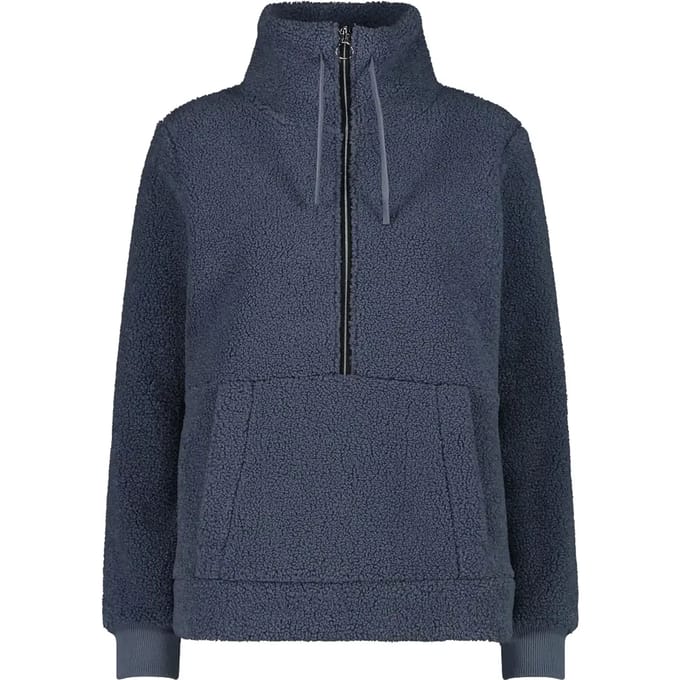 Cmp 32p3806 Halve Rits Sweatshirt Blauw S Vrouw