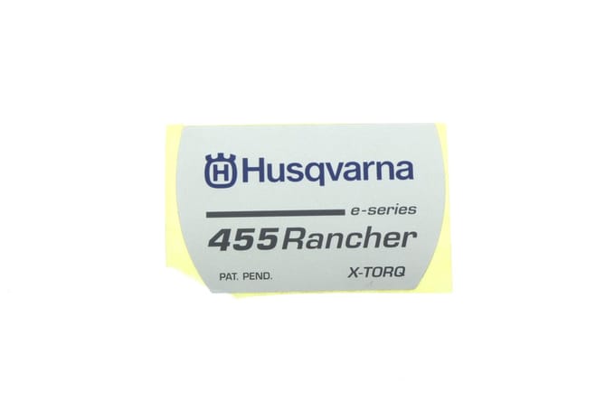 Husqvarna 455e ranger starterkap sticker