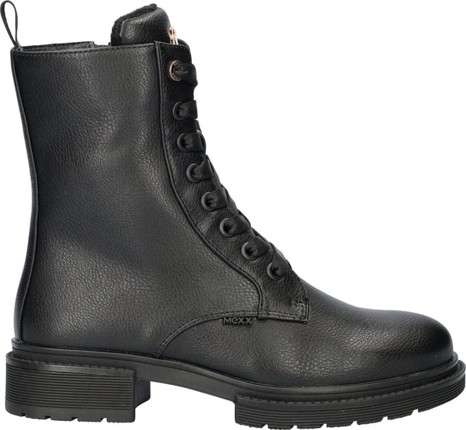 Mexx Enkellaars Holea Glad Zwart Dames - Maat 39