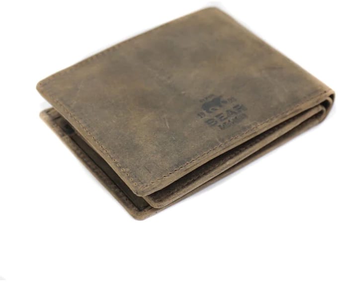 Bear Design Harley Leren Billfold - Donkerbruin