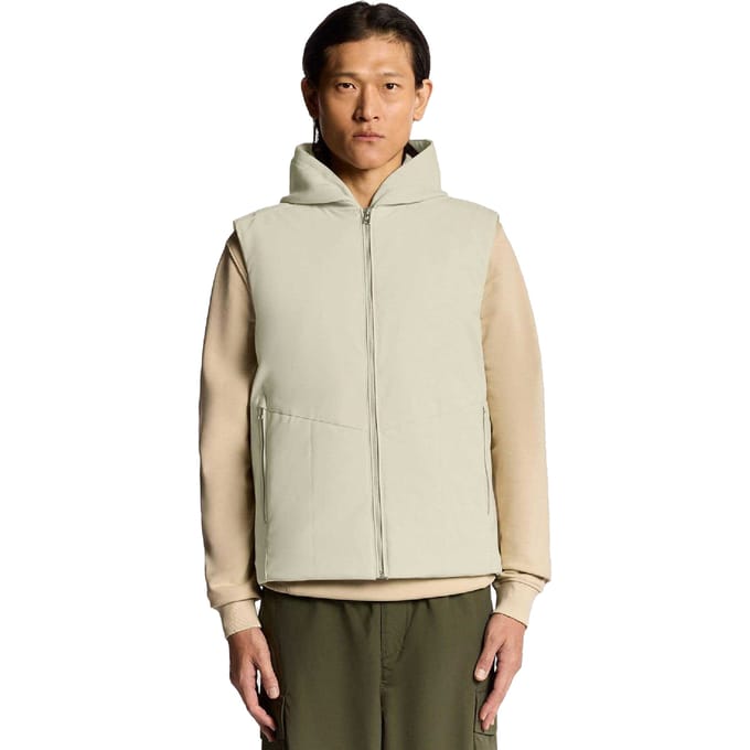 Lyle & Scott Heren Gequilted Shell Gilet (Bruin)
