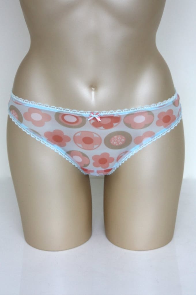 Freya - Margo - string - doorzichtig bollenprint - maat XS / 34