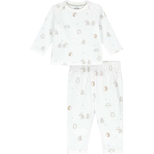Prénatal baby pyjama Kleine Vriendjes Ivory White 56 unisex