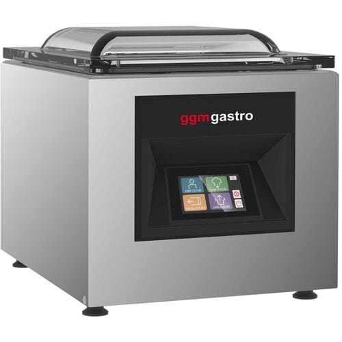GGM Gastro Kamer-vacumeermachine - 10m³/h - 600W - Touch - met begassing zilver