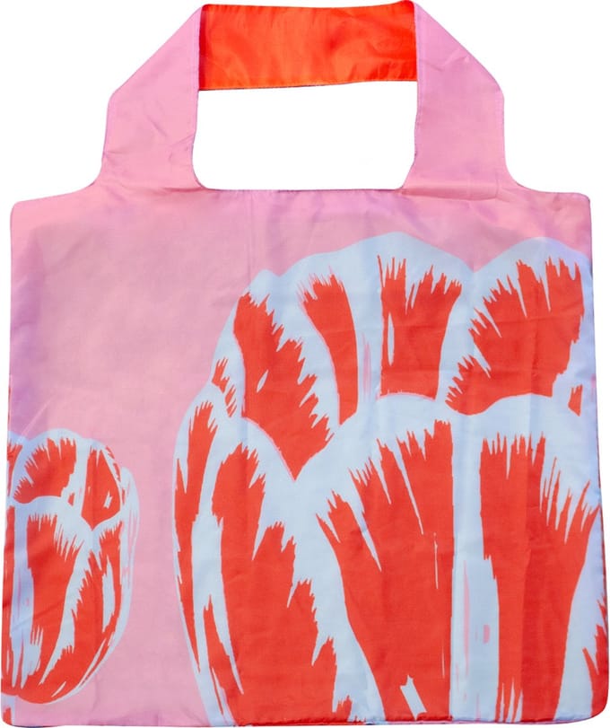Vouwtas, Tulip Pop Art Lijn Roze