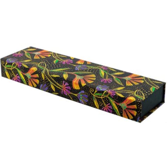 Paperblanks pencil case, formaat 22 x 3 x 6,5 cm - wild flowers
