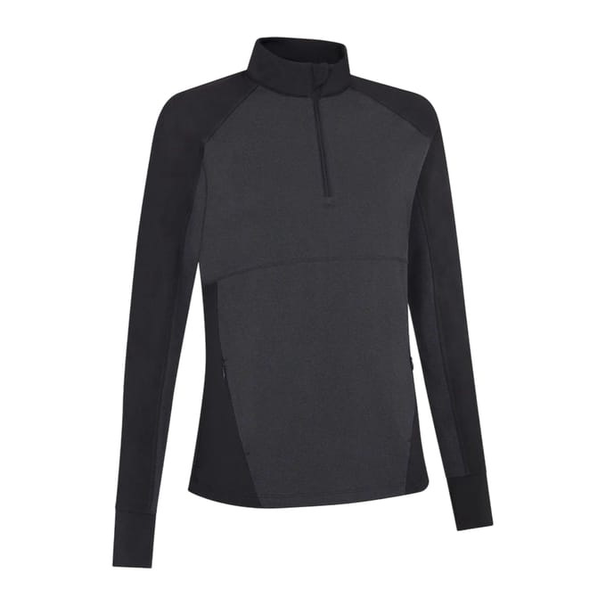 Callaway Midlayer met kwartrits in gemêleerde kleur voor dames (Ebbenhout zwart)