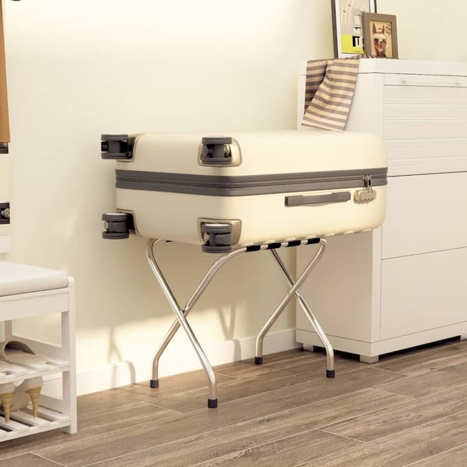 vidaXL - Bagagerek - 56x40x49 - cm - zwart - en - zilver