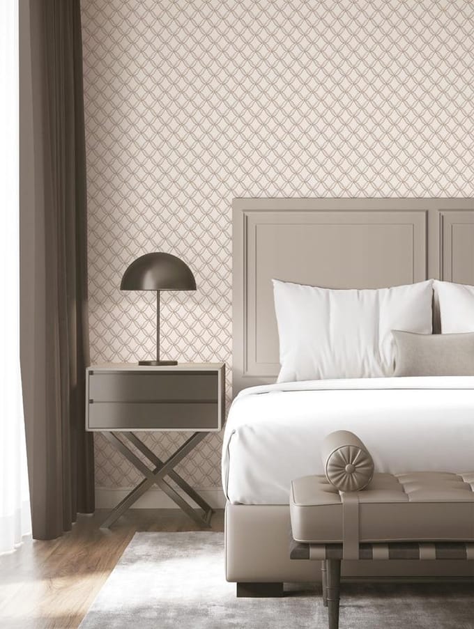 Fabric Touch geometric cream - FT221222